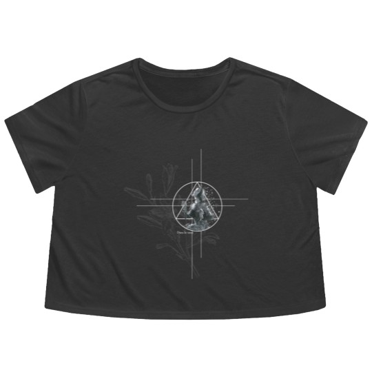 Discover Joan d'Arc - dark version Flowy Cropped Tees
