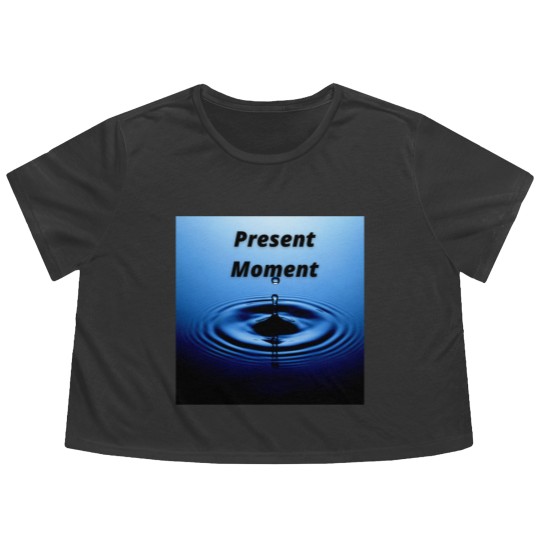 Discover Present moment Flowy Cropped Tees