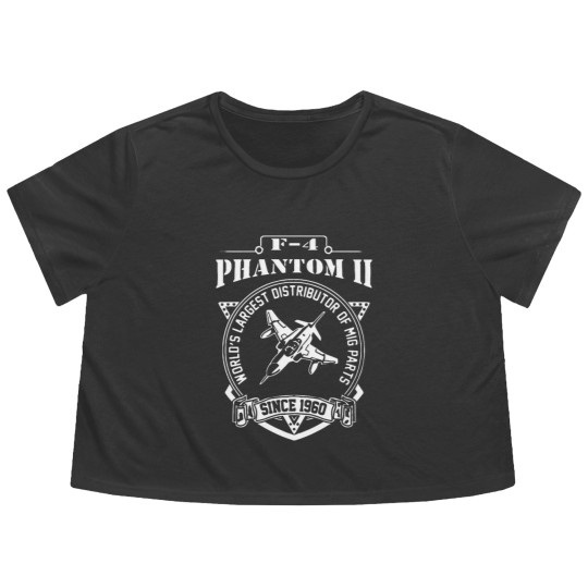 Discover F 4 PHANTOM II WORLD S LARGEST DISTRIBUTOR OF MIG Flowy Cropped Tees