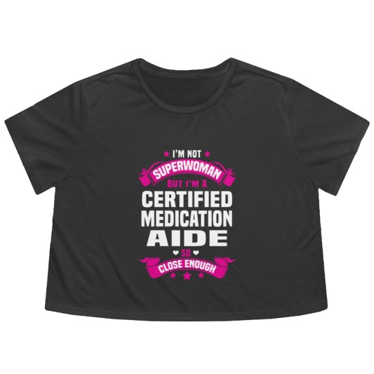 Discover Certified Medication Aide Flowy Cropped Tees