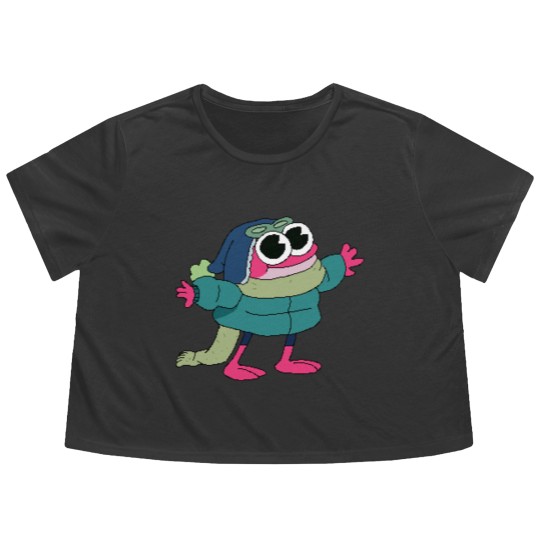 Discover amphibian winter sprig - Amphibia - Flowy Cropped Tees