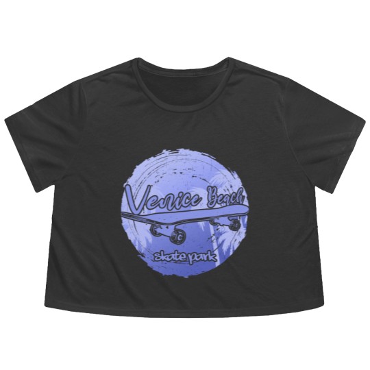 Discover Venice Beach Skatepark Flowy Cropped Tees