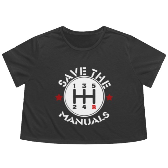 Discover Save The Manuals Flowy Cropped Tees