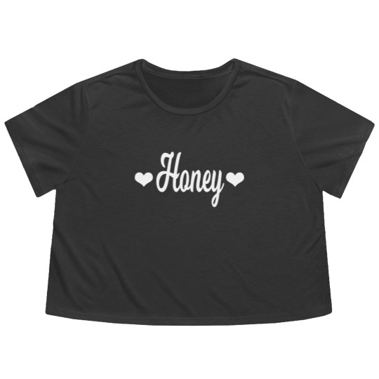 Discover That Says Honey Flowy Cropped Tees