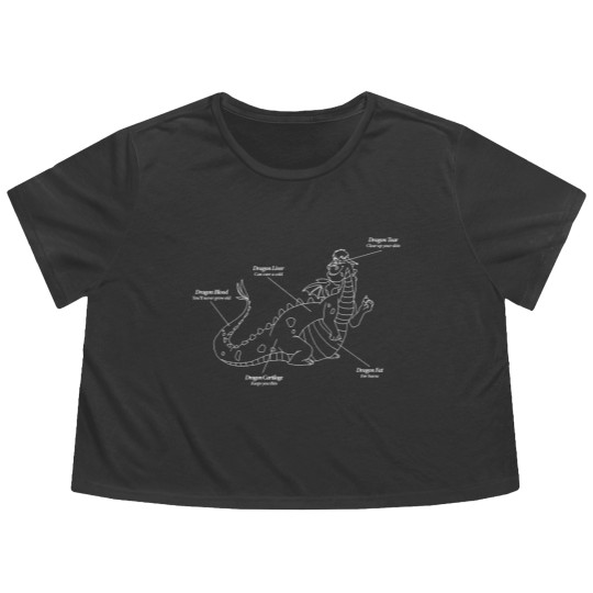 Discover Pete's Dragon Elliot Dragon Blueprint - Petes Dragon - Flowy Cropped Tees