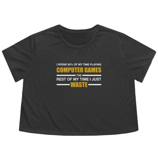 Discover Computer Gaming Flowy Cropped Tees