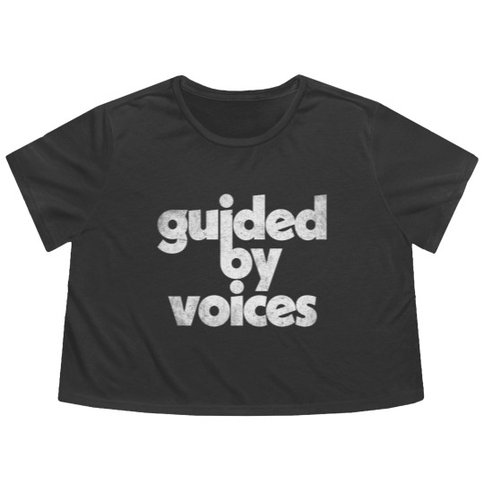 Discover Guided By Voices / Faded Style Retro Typography Design - Guided By Voices - Flowy Cropped Tees