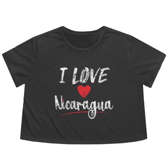 Discover Nicaragua Flowy Cropped Tees