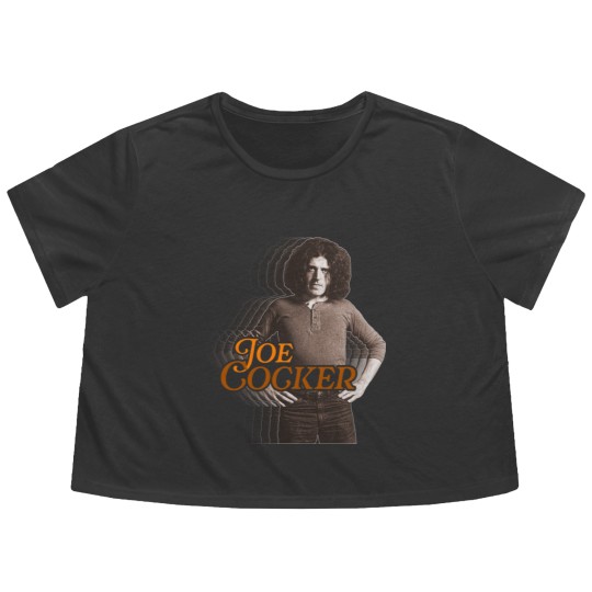 Discover Retro Joe Cocker Fade Tribute - Joe Cocker - Flowy Cropped Tees