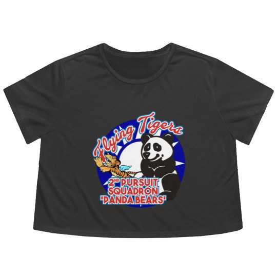 Discover AVG Flying Tigers - 2nd Pursuit 'Panda Bears' Flowy Cropped Tees