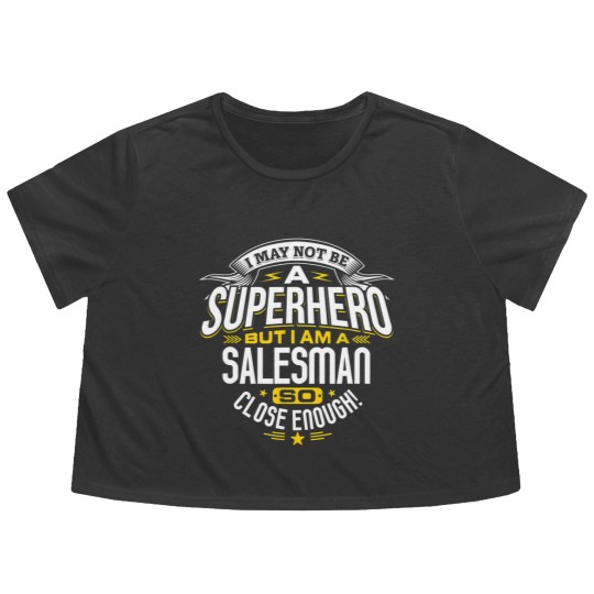 Discover Salesman Idea Professional Superhero Salesmen Flowy Cropped Tees