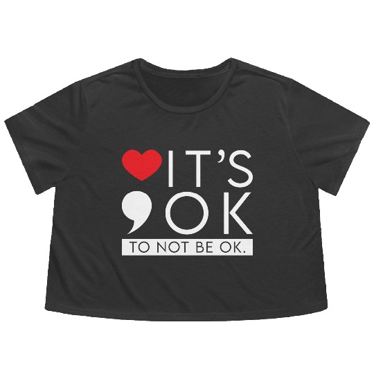 Discover Green Ribbon Warrior & Supporters - Mental Health Awareness Flowy Cropped Tees