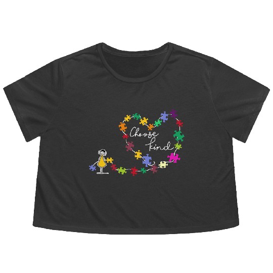 Discover Choose Kind Flowy Cropped Tees