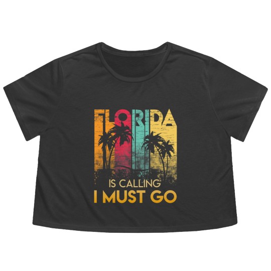 Discover Florida Strong Men's Flowy Cropped Tees Florida Is Calling I Must Go