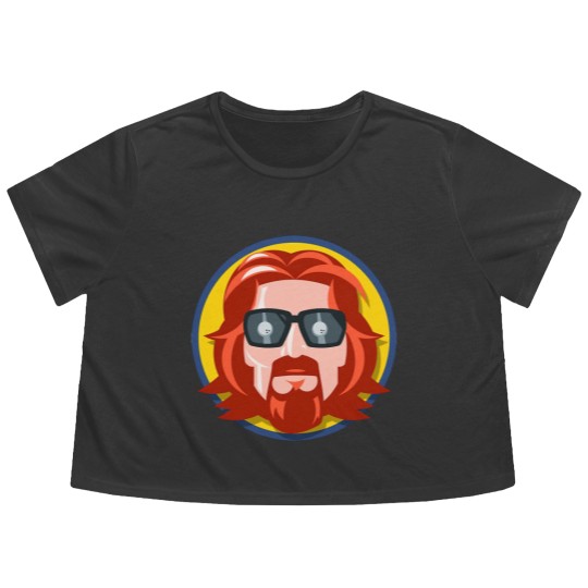 Discover The Big Lebowski The Dude Bowling Abider Unisex Flowy Cropped Tees