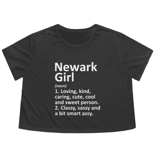 Discover Newark New Jersey Flowy Cropped Tees
