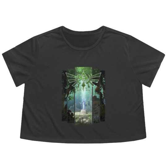 Discover Nintendo Zelda The Master Sword Lost Woods Artwork Flowy Cropped Tees