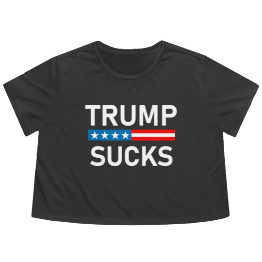Discover Trump Sucks Flowy Cropped Tees