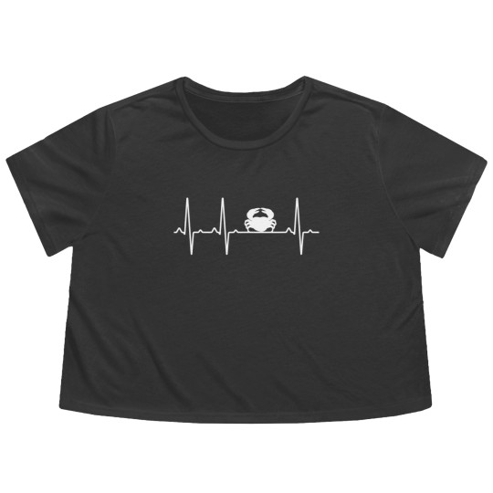 Discover Crab Heartbeat Flowy Cropped Tees