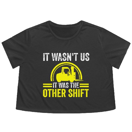 Discover Forklift Driver Forklift Operator Flowy Cropped Tees