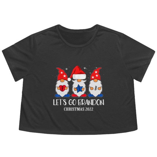 Discover Let's Go Brandon Conservative Merry Christmas 2022 Costume Flowy Cropped Tees