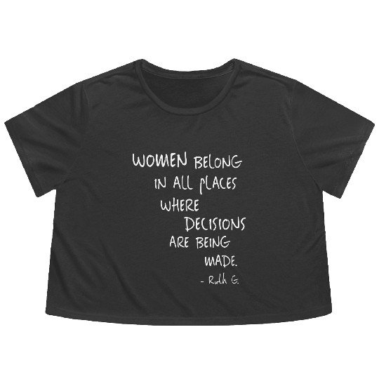 Discover Womens Equal Rights Women Rights Political Feminism Feminist Gift V-Neck Flowy Cropped Tees
