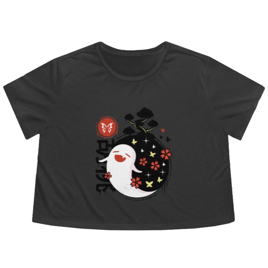 Discover Hu Tao Ghost - Genshin Impact - Flowy Cropped Tees