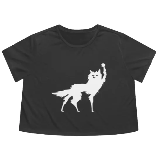Discover Fantastic Mr Fox - Wolf - Canis Lupus - Simple - Fantastic Mr Fox - Flowy Cropped Tees