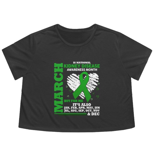 Discover March Is National Kidney Disease Awareness Month Flowy Cropped Tees