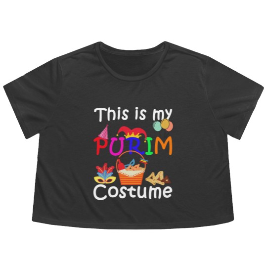 Discover This Is My Purim Costume Jewish Flowy Cropped Tees