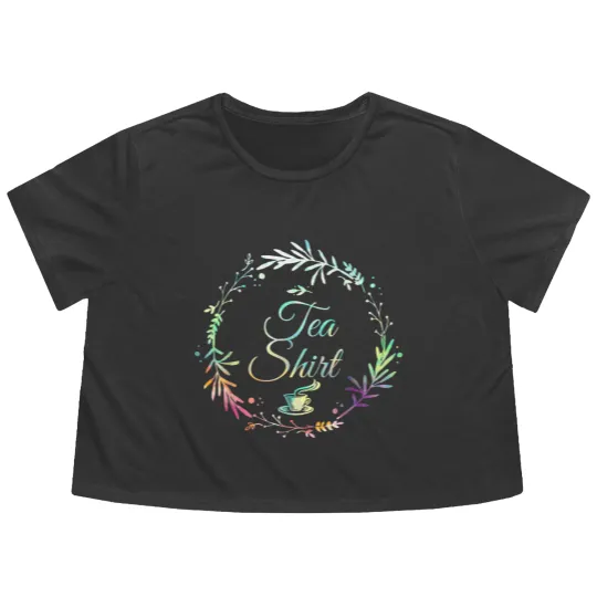 Discover Teacup Flowy Cropped Tees It's Tea Time Gift - Cup Of Tea