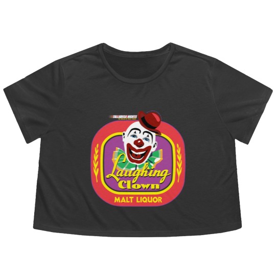 Discover Talladega Nights Laughing CLown Malt Liquor Flowy Cropped Tees