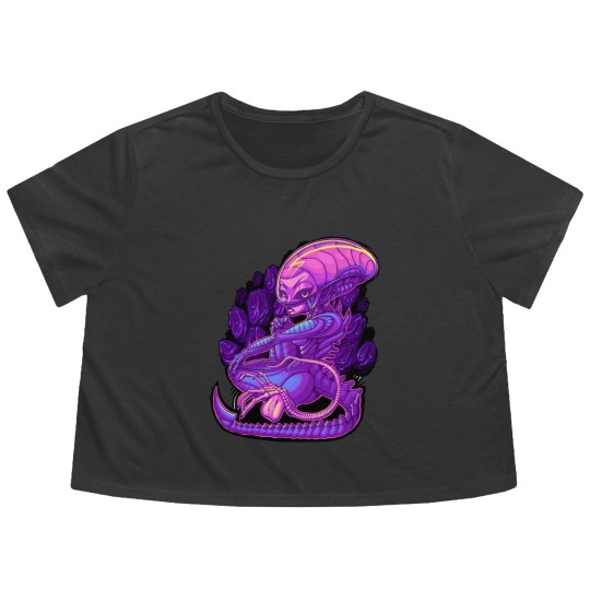 Discover Xenogirl - Xenomorph - Flowy Cropped Tees
