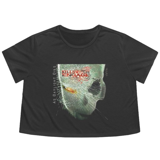 Discover Killswitch Engage Flowy Cropped Tees / Vintage 90s Concert Tour Graphic Flowy Cropped Tees Flowy Cropped Tees / 2000s Rock & Roll Music Band Album Art / Rocker Style