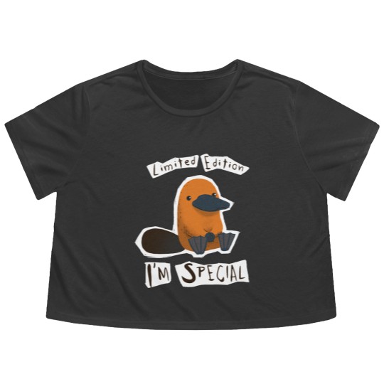 Discover  - I'm Special Platypus - Cute Weird Animal - Platypus - Flowy Cropped Tees