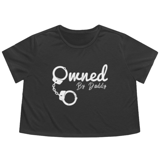 Discover Owned By Daddy Bdsm Clothing Ddlg Submissive Flowy Cropped Tees
