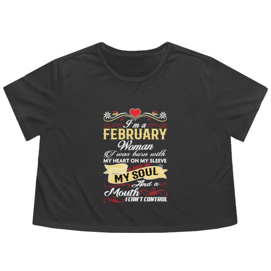 Discover FEBRUARY WOMAN Flowy Cropped Tees