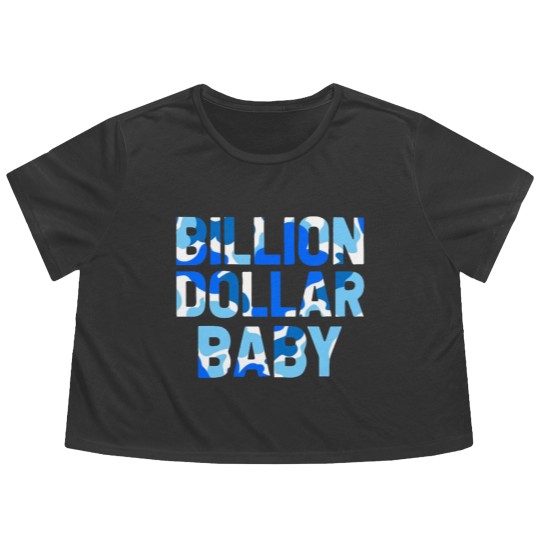 Discover Billion Dollar Baby Blueberry Camo Flowy Cropped Tees