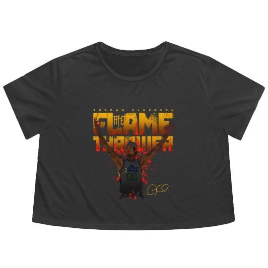 Discover Jordan Clarkson Flamethrower - Jordan Clarkson Utah Jazz - Flowy Cropped Tees