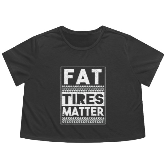 Discover Drag Racing Fat Tires Matter Flowy Cropped Tees