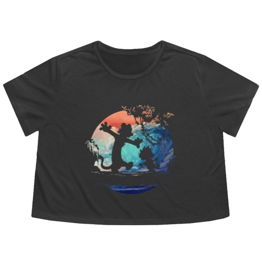 Discover calvin and hobbes galaxy - Calvin And Hobbes Galaxy - Flowy Cropped Tees