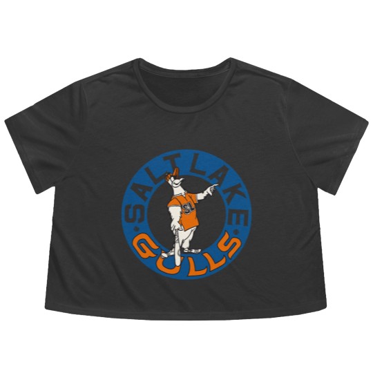 Discover Defunct - Salt Lake Gulls Baseball 1977 - Salt Lake City - Flowy Cropped Tees