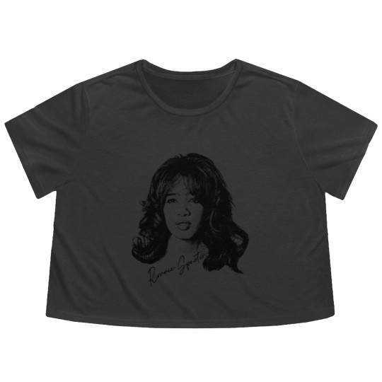 Discover Ronnie Spector / Retro Style Fan Artwork - Ronnie Spector - Flowy Cropped Tees