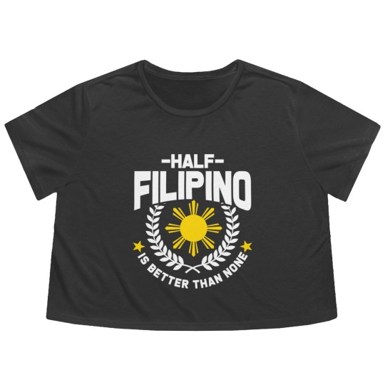 Discover Filipino Sun Flowy Cropped Tees  Gifts Pinoy Manila Philippines
