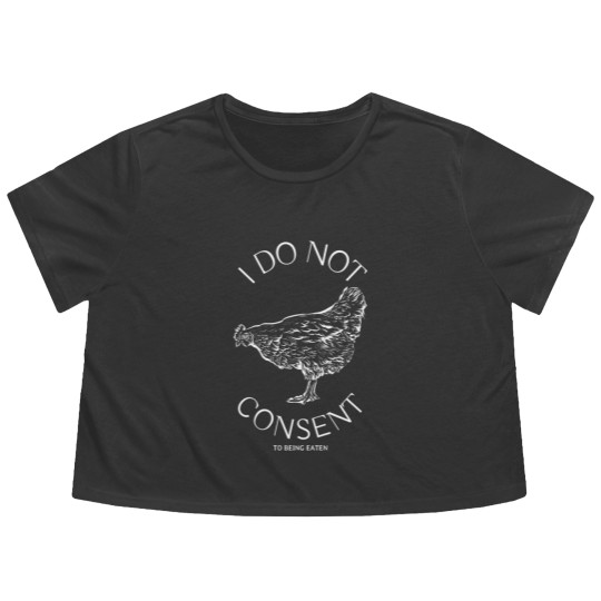 Discover I Do Not Consent to Being Eaten - Vegan - Flowy Cropped Tees