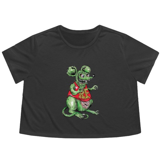 Discover Rat Fink - Rat Fink - Flowy Cropped Tees