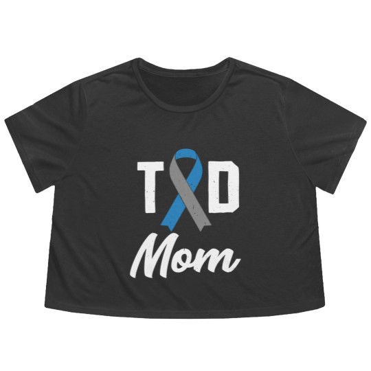 Discover T1D Mom Diabetes Insulin awareness month - Diabetes - Flowy Cropped Tees