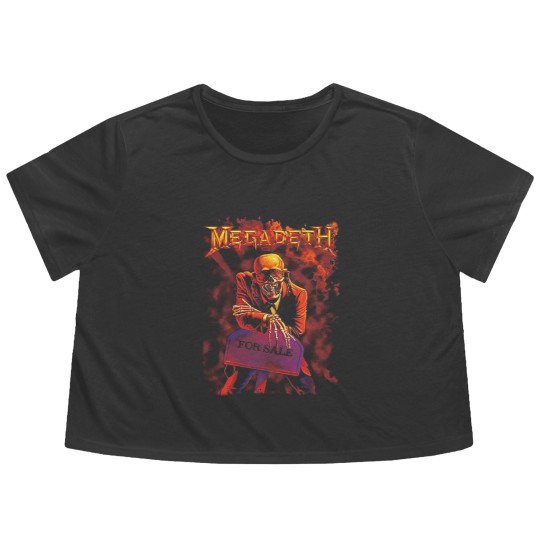 Discover Megadeth Flowy Cropped Tees Megadeth Men's Peace Sells