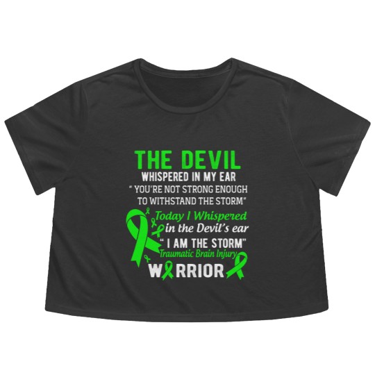 Discover I Am The Storm Traumatic Brain Injury Warrior Flowy Cropped Tees