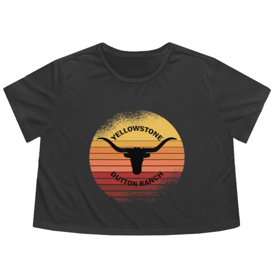 Discover Vintage YStone Ranch Flowy Cropped Tees